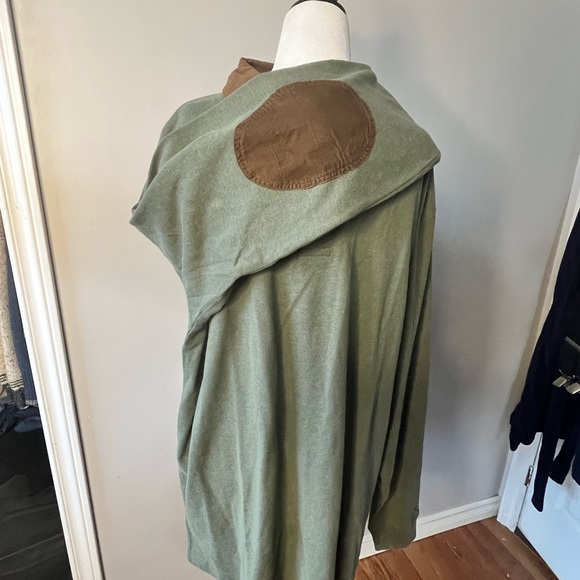 Land’s End Mens Vintage Shirt w/ Cordoroy Collar and Elbow Patches!! - Picture 5 of 12